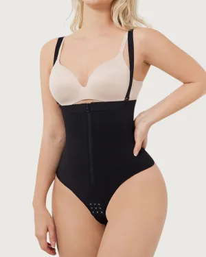 Mila Open-Bust Thong Bodysuit
