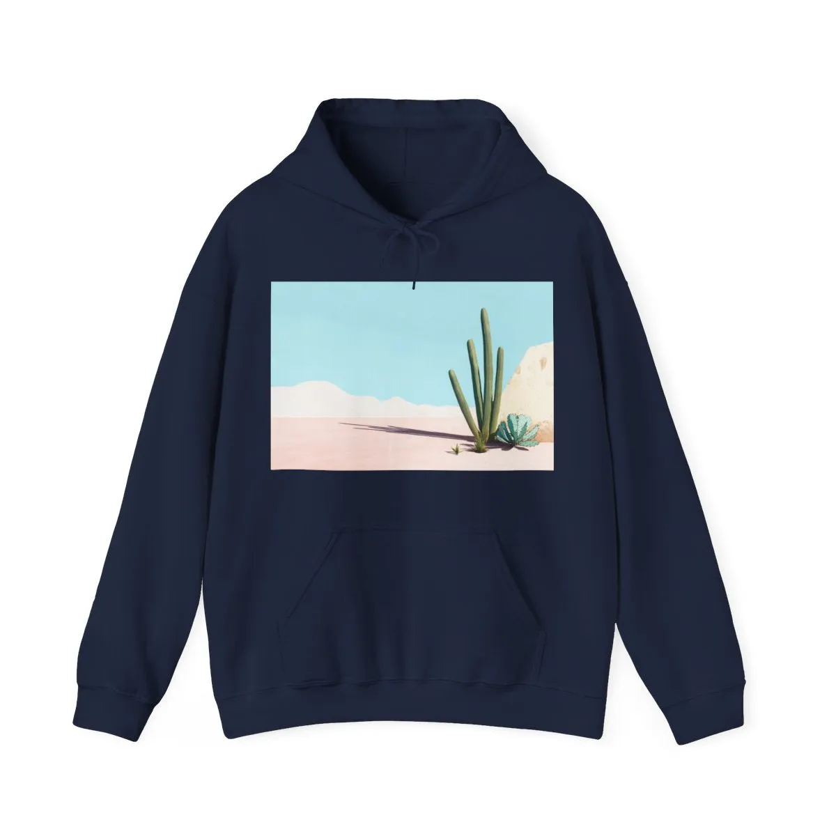 Minimal Desert Scene Shadow Hoodie