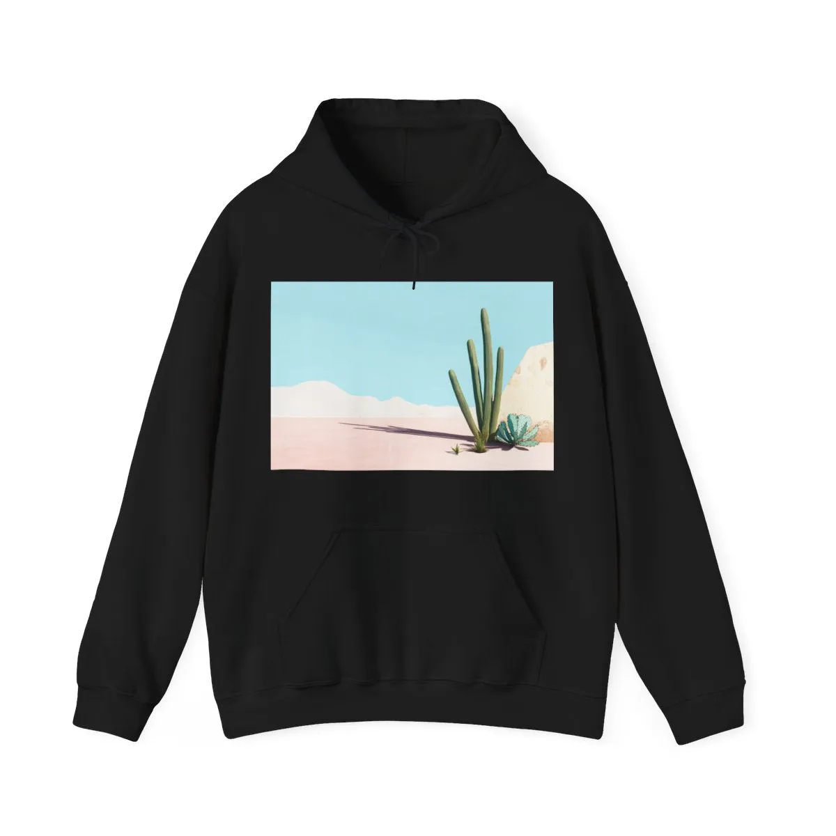Minimal Desert Scene Shadow Hoodie