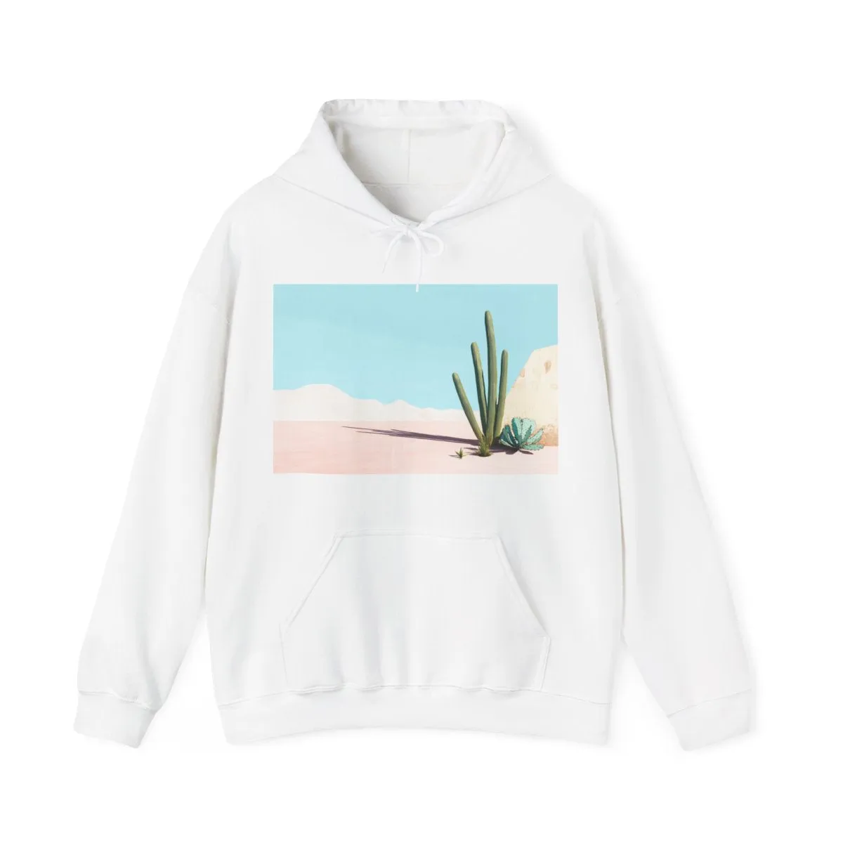 Minimal Desert Scene Shadow Hoodie
