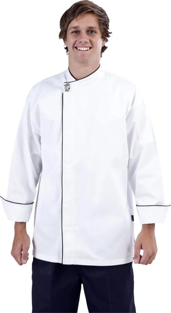 Modern (Black Trim) Long Sleeve Chef Jacket