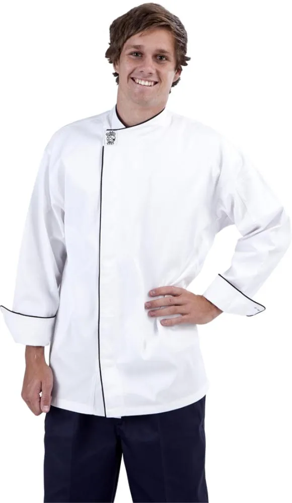 Modern (Black Trim) Long Sleeve Chef Jacket