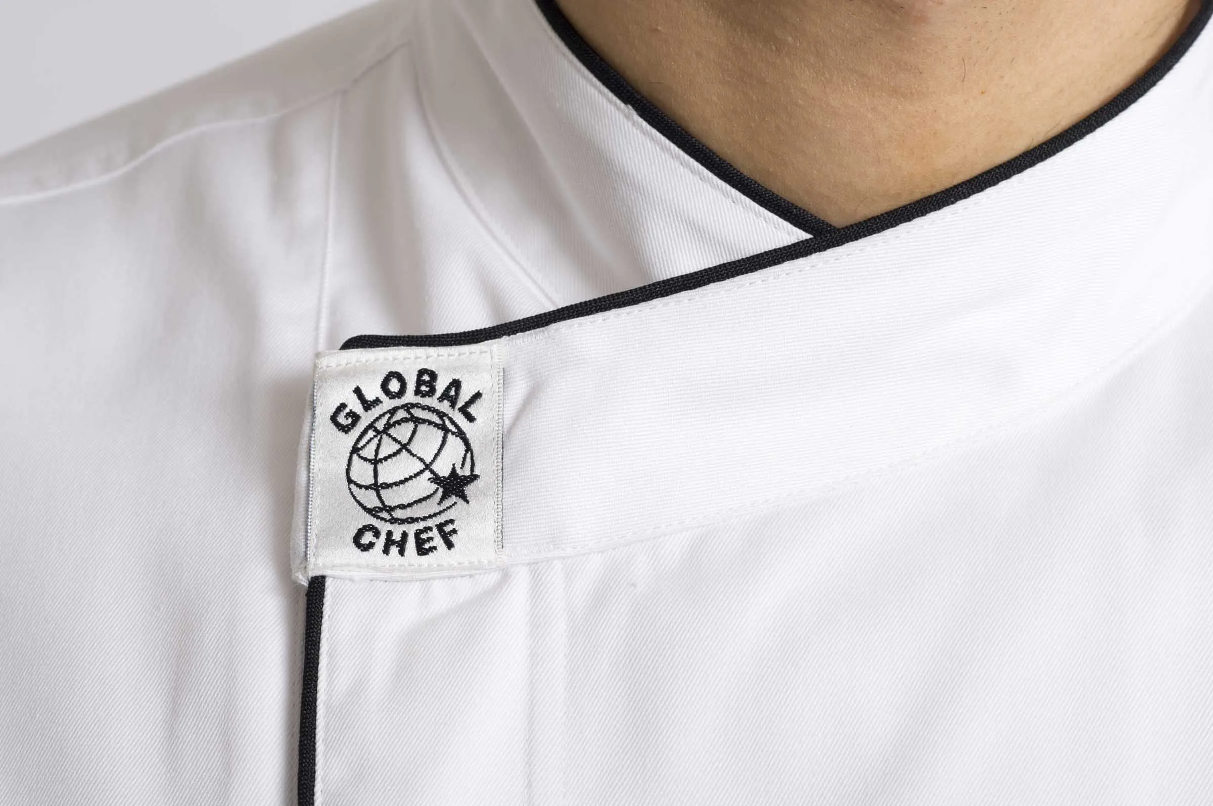 Modern (Black Trim) Long Sleeve Chef Jacket
