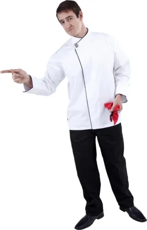 Modern (Black Trim) Long Sleeve Chef Jacket