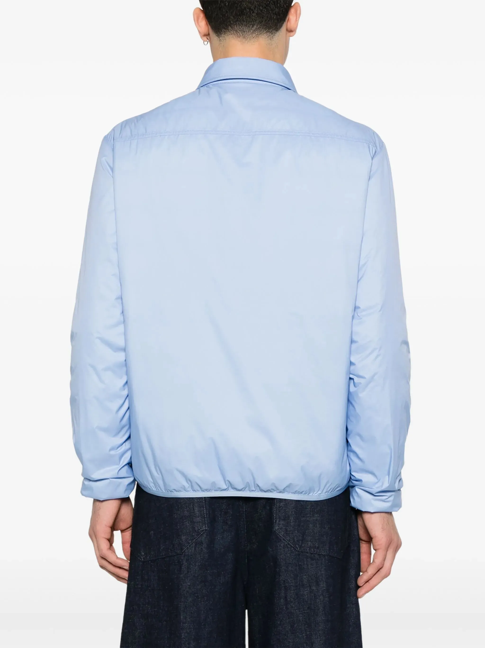 MONCLER Arpont Down Shirt Jacket Light Blue