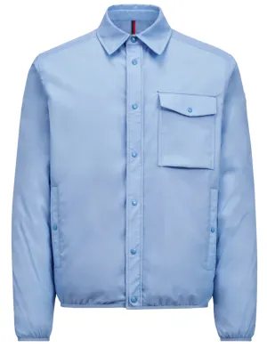 MONCLER Arpont Down Shirt Jacket Light Blue