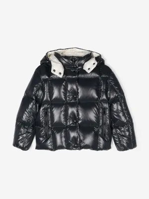 Moncler Enfant Girls Down Padded Parana Jacket in Navy