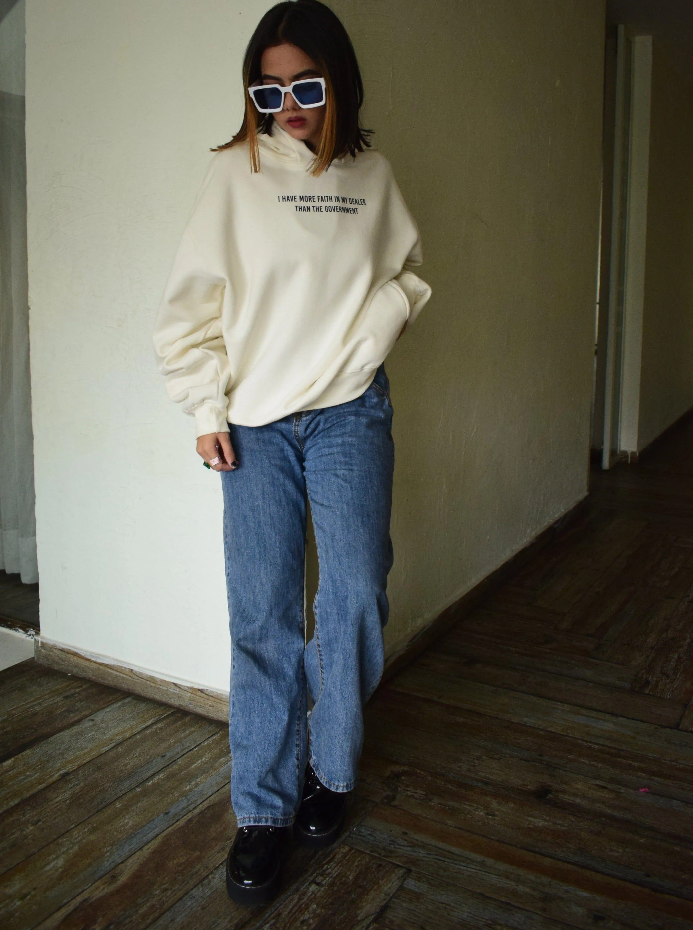More Faith In My Dealer : Heavyweight Baggy Hoodie For Men and Women