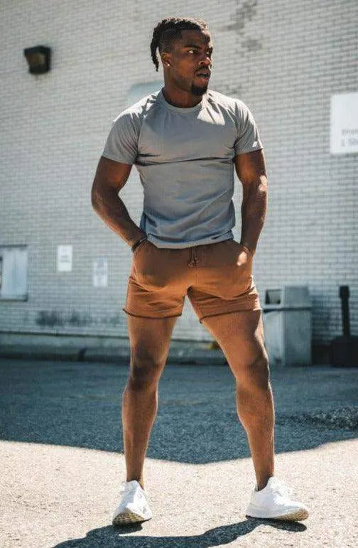 Motion 5'' Varsity Sweat Shorts - Brown