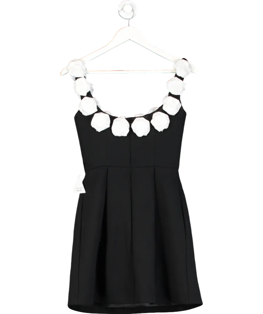 Nadine Merabi Black Cindy Monochrome Dress UK XS
