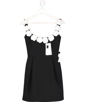 Nadine Merabi Black Cindy Monochrome Dress UK XS