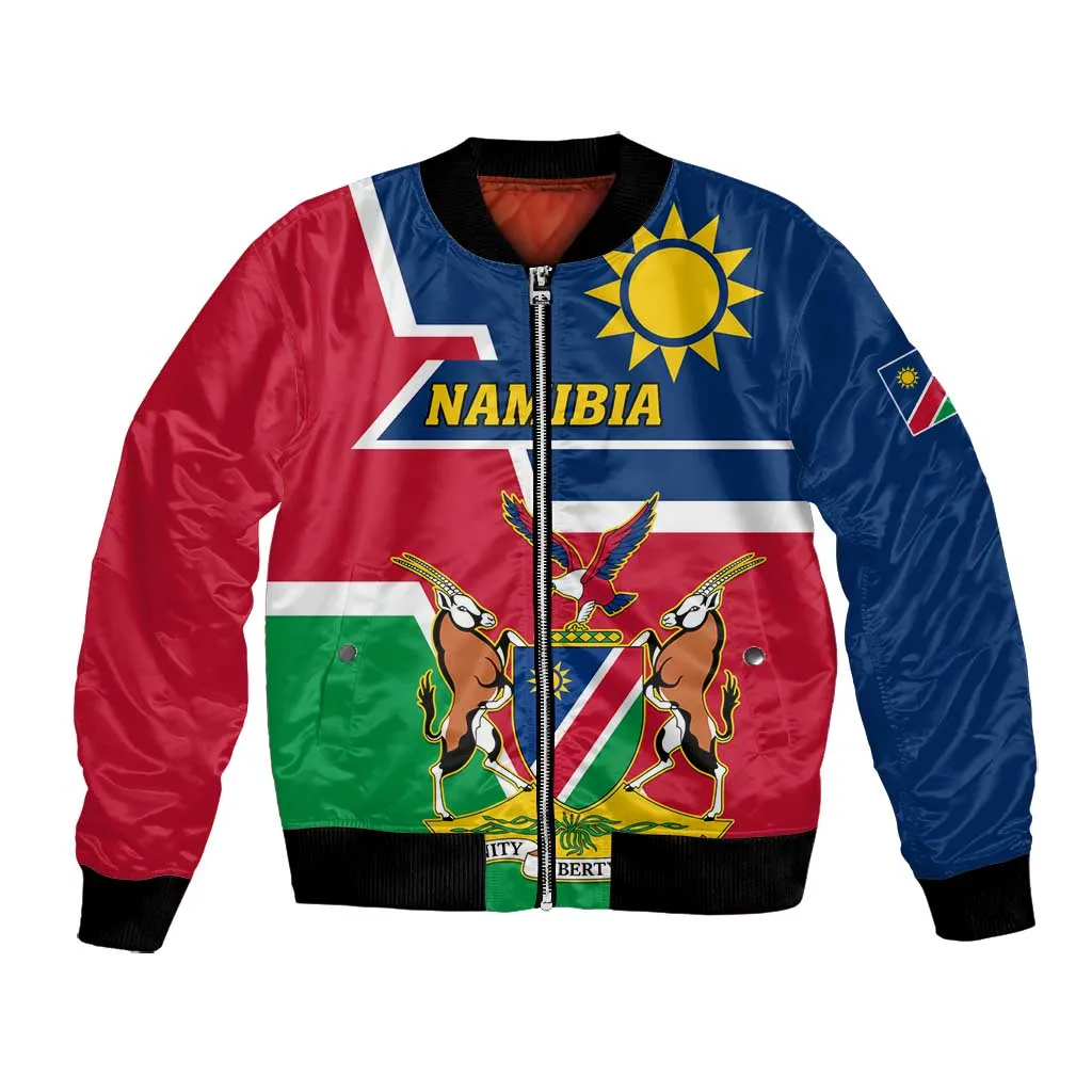 Namibia Independence Day Bomber Jacket with Coat of Arms in Unique Style LT01