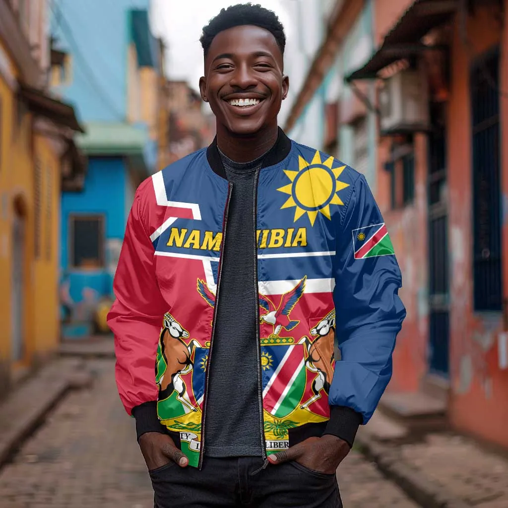 Namibia Independence Day Bomber Jacket with Coat of Arms in Unique Style LT01