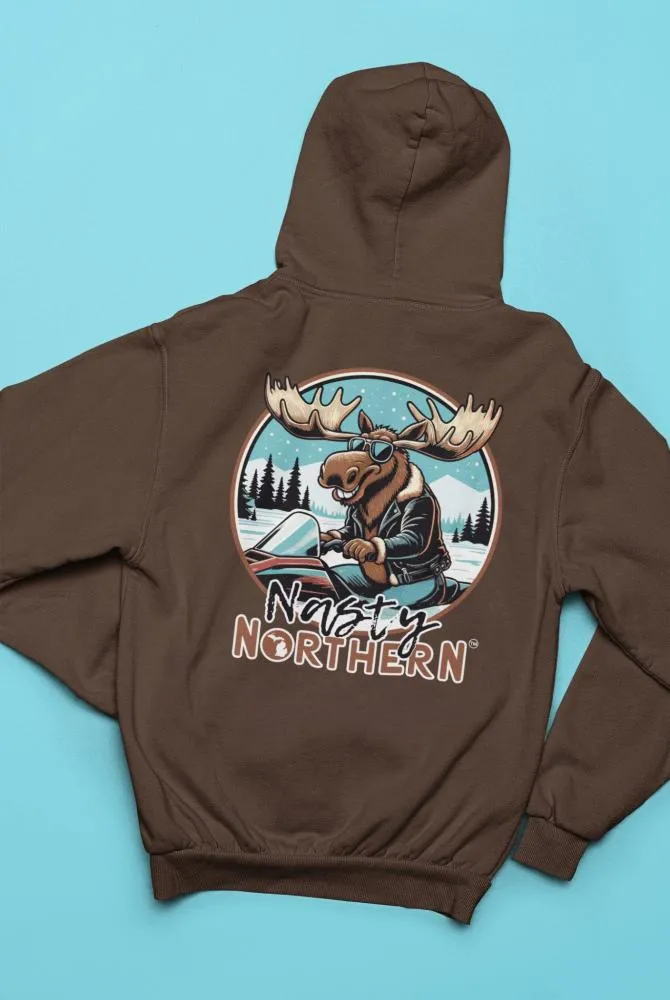 Nasty Northern Moose on the Loose Sweatshirt