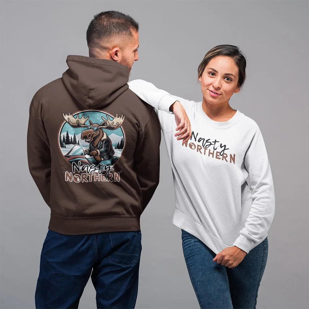 Nasty Northern Moose on the Loose Sweatshirt