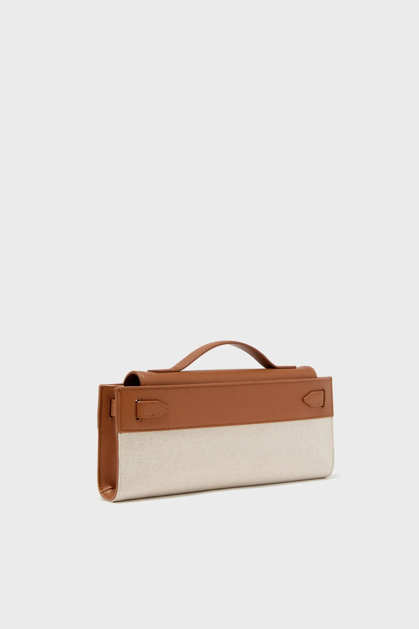 Natural and Hazel Veronica Beard Dash Clutch