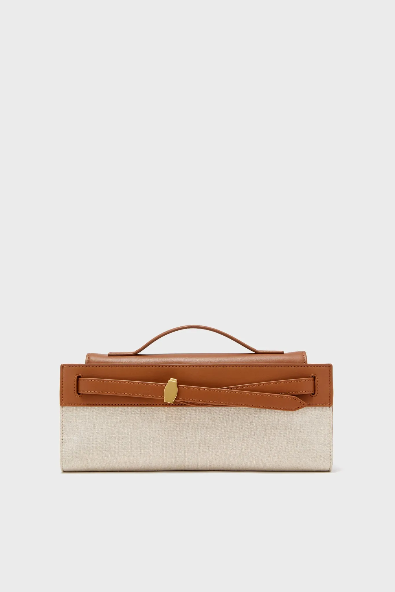 Natural and Hazel Veronica Beard Dash Clutch