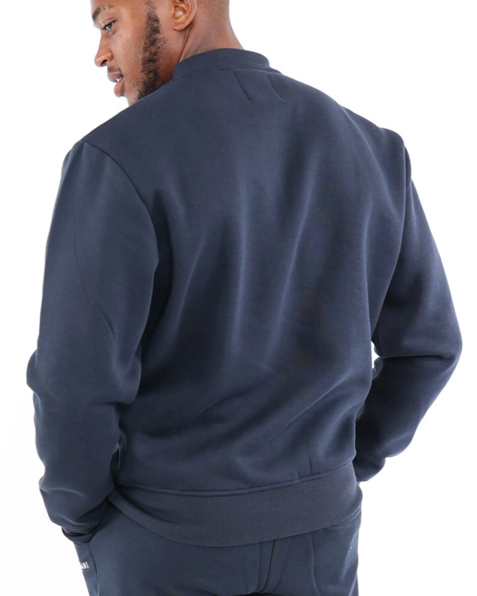 Navy Brushed Fleece Active Top