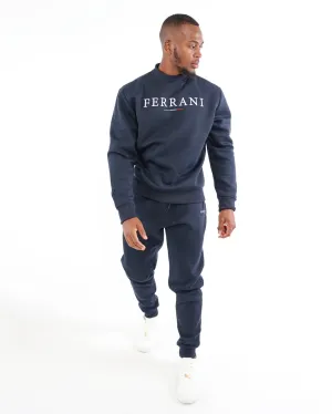 Navy Brushed Fleece Active Top
