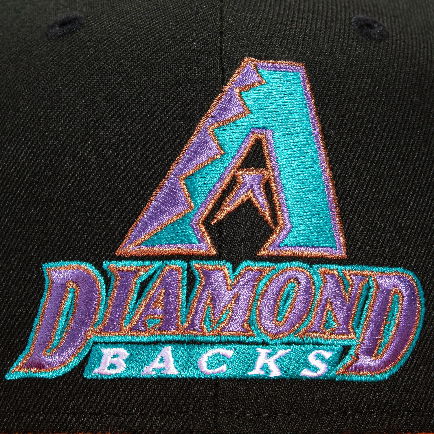 New Era 59Fifty Arizona Diamondbacks Inaugural Patch A Hat - Black, Burnt Orange, Teal, Purple