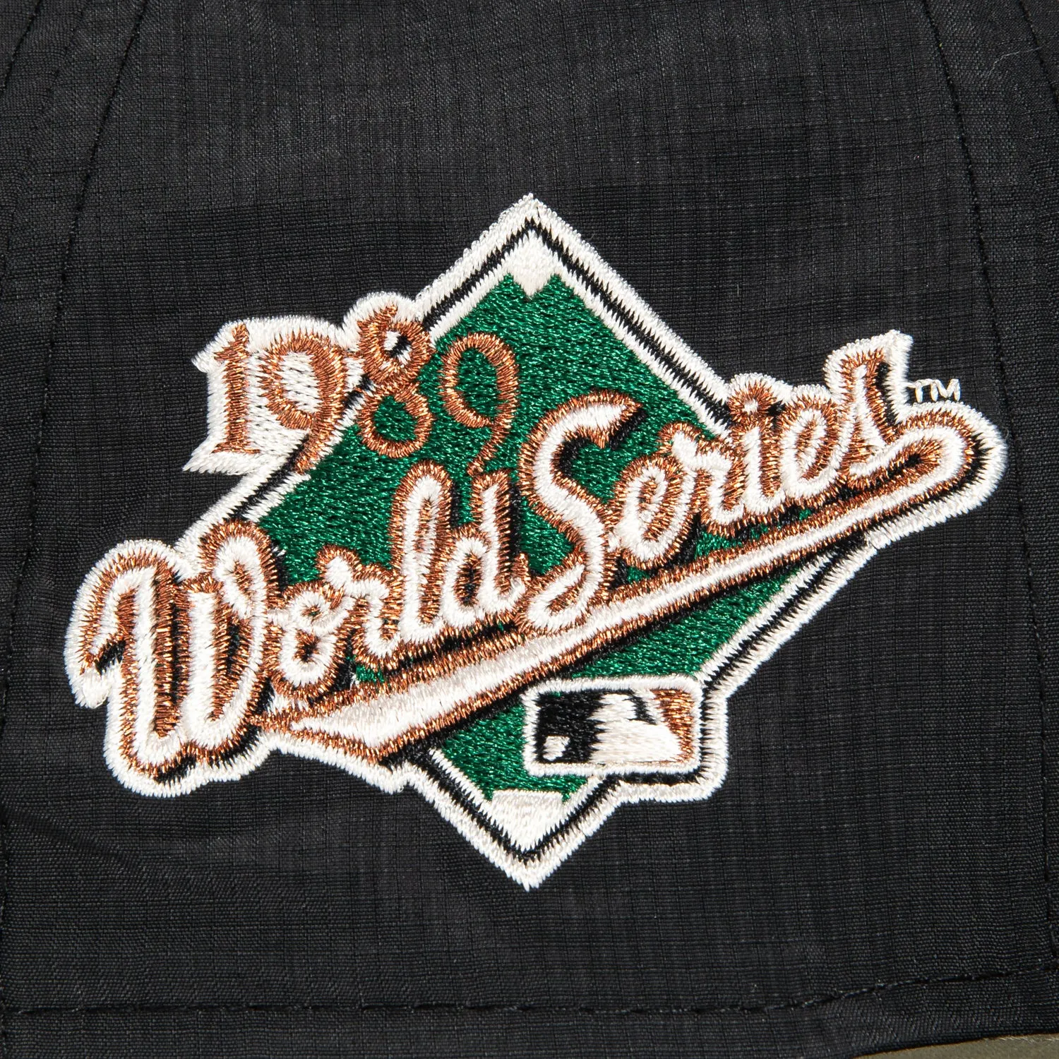New Era 59Fifty San Francisco Giants 1989 World Series Patch Hat - Black, Olive, Metallic Copper