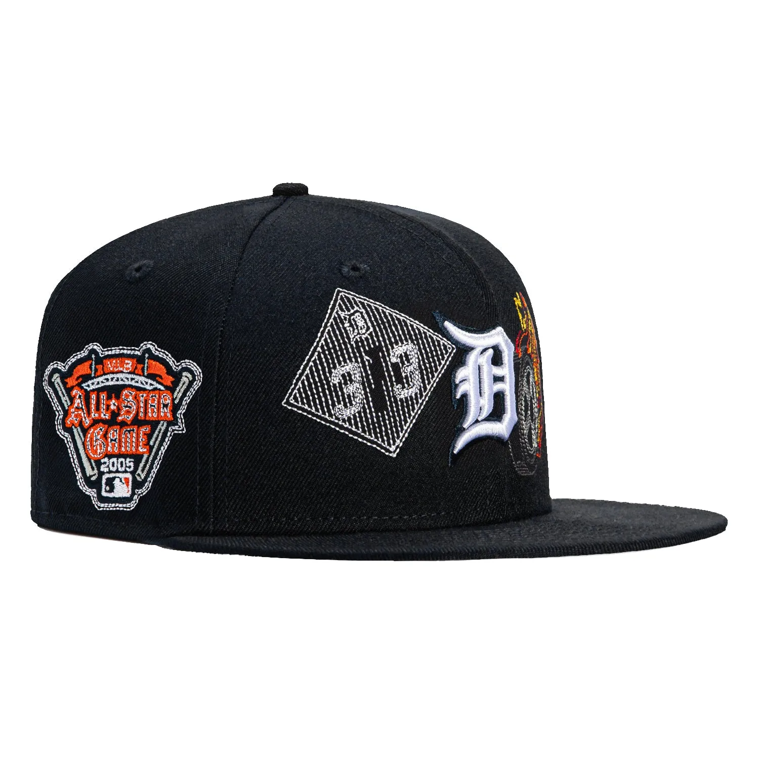 New Era 59Fifty State Stitch Detroit Tigers 2005 All Star Game Patch Hat - Navy