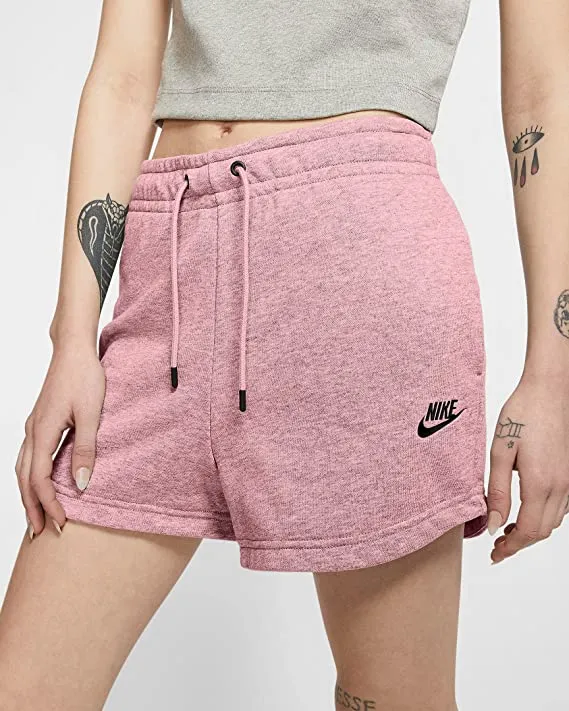 Nike Sportswear Essential Women's French Terry Shorts CJ2158-630 (Pink Glaze), Large