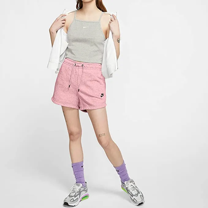 Nike Sportswear Essential Women's French Terry Shorts CJ2158-630 (Pink Glaze), Large