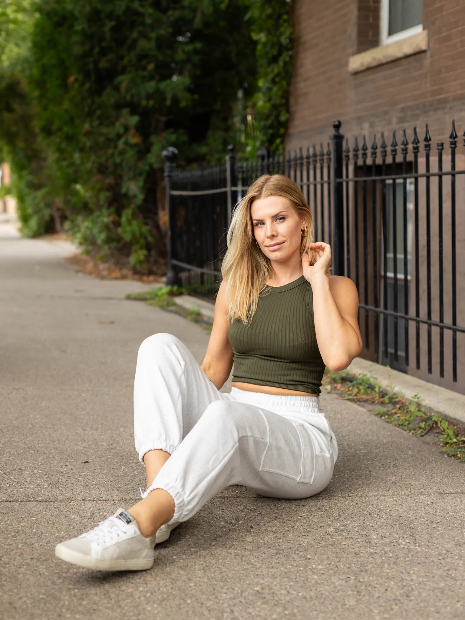 NIKIBIKI Wide Ribbed Tank Top