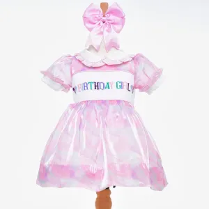 Ocean Baby Birthday Girl Smocked Petticoat Layered Dress - (12M-6Yrs)