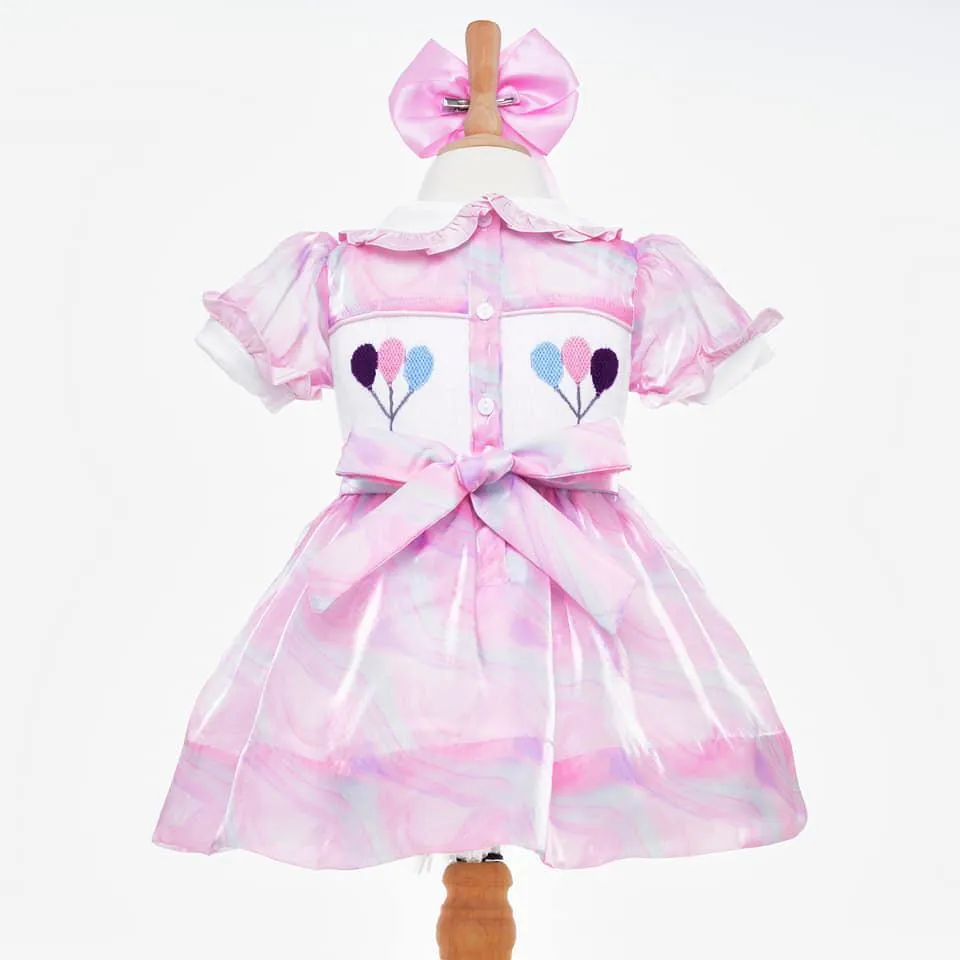 Ocean Baby Birthday Girl Smocked Petticoat Layered Dress - (12M-6Yrs)