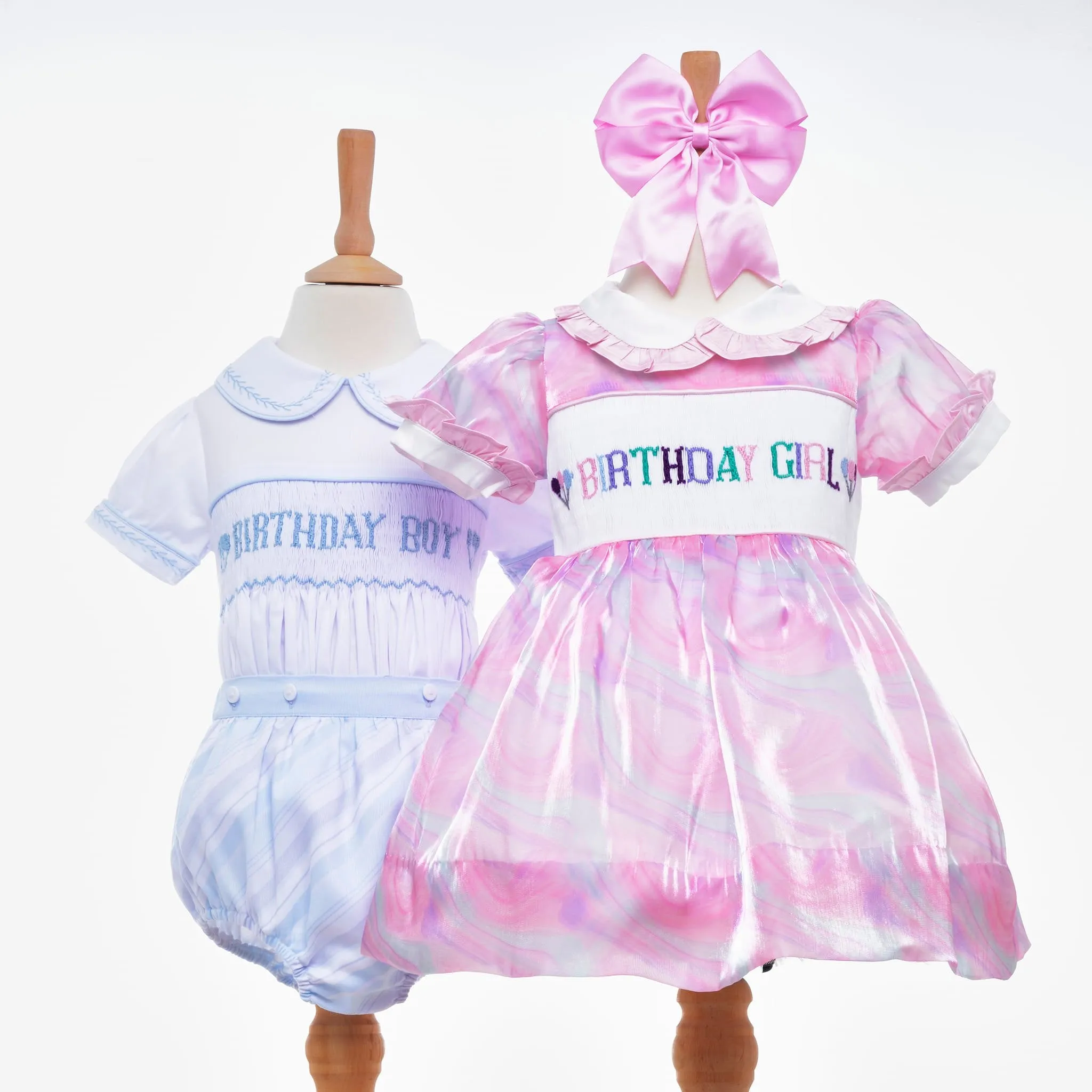 Ocean Baby Birthday Girl Smocked Petticoat Layered Dress - (12M-6Yrs)