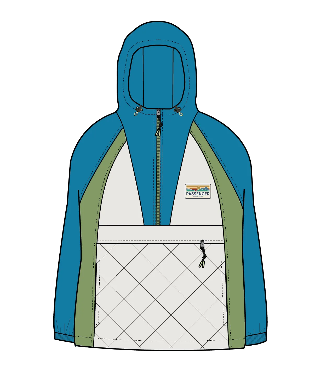 Ocean Recycled Insulated Jacket - Bluejay/Feather