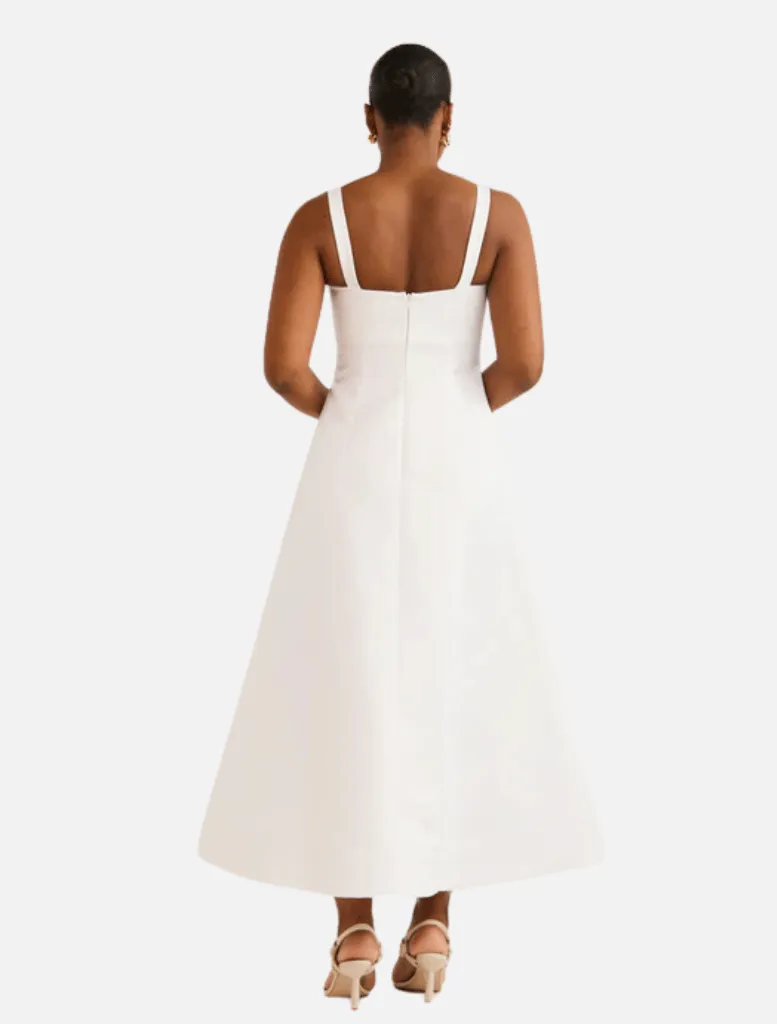 Odette Midi Dress - Snow