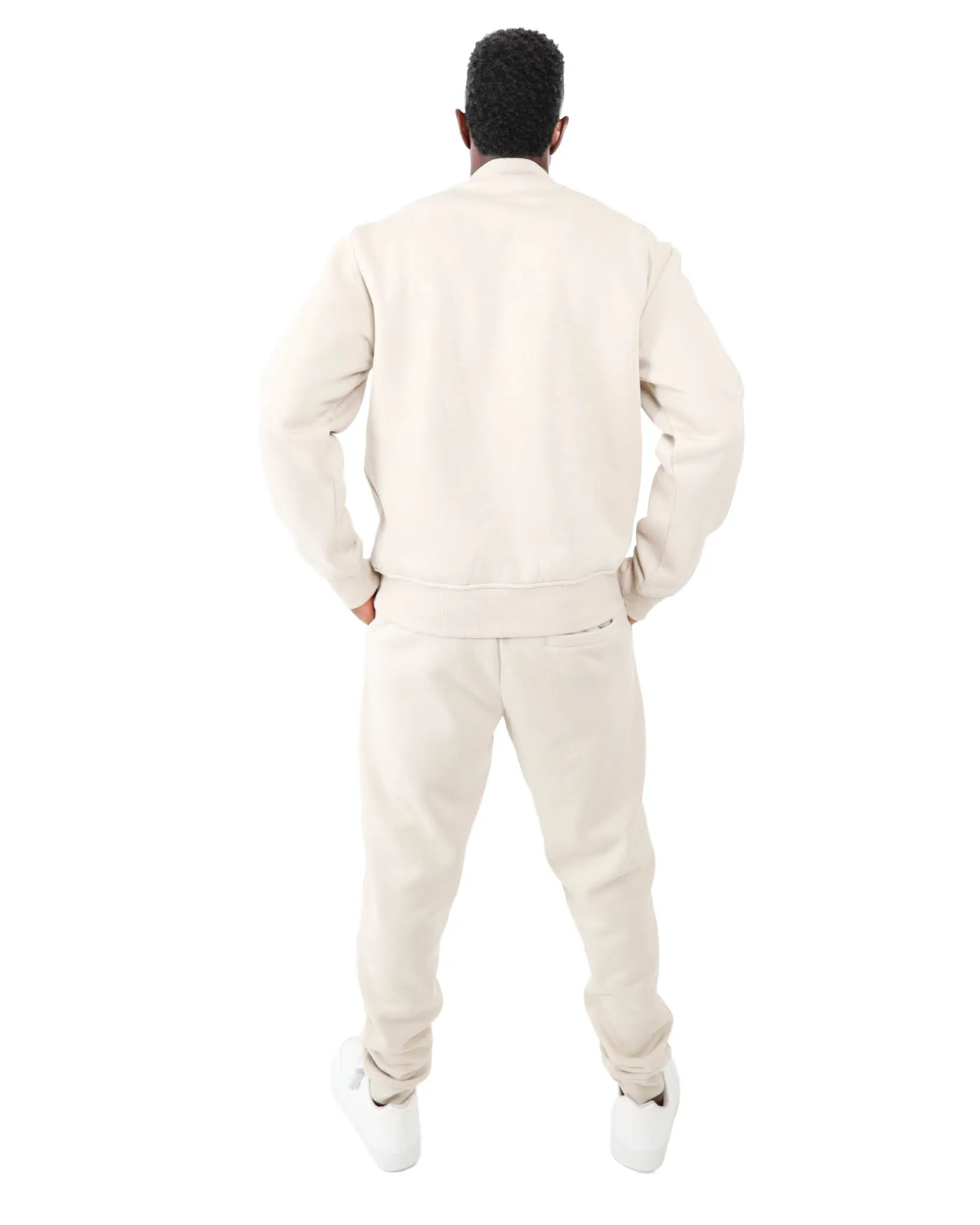 Off White Brushed Fleece Active Top