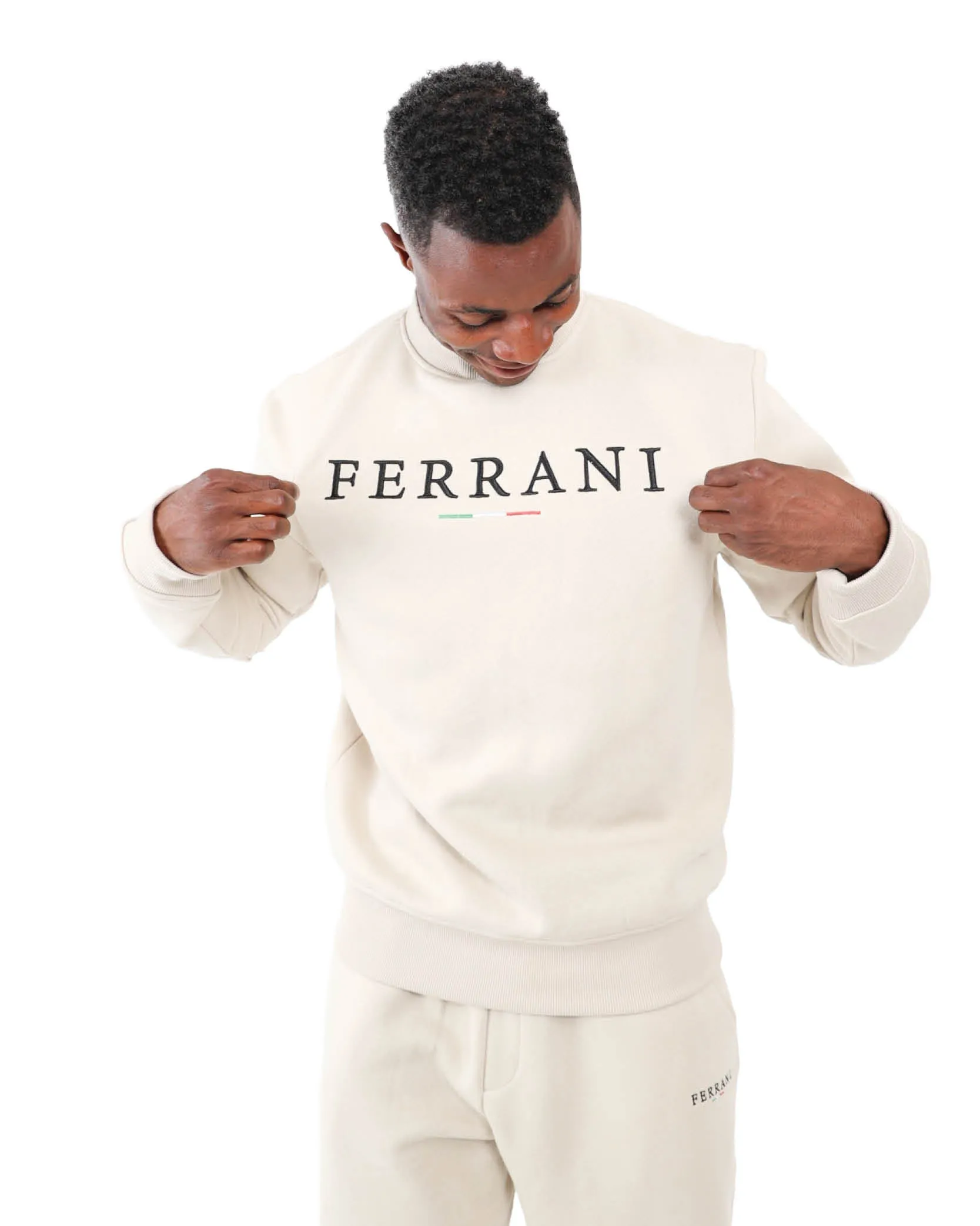 Off White Brushed Fleece Active Top