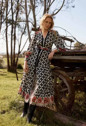 Once Was - Marielle Linen Viscose Dress - Country Tapestry