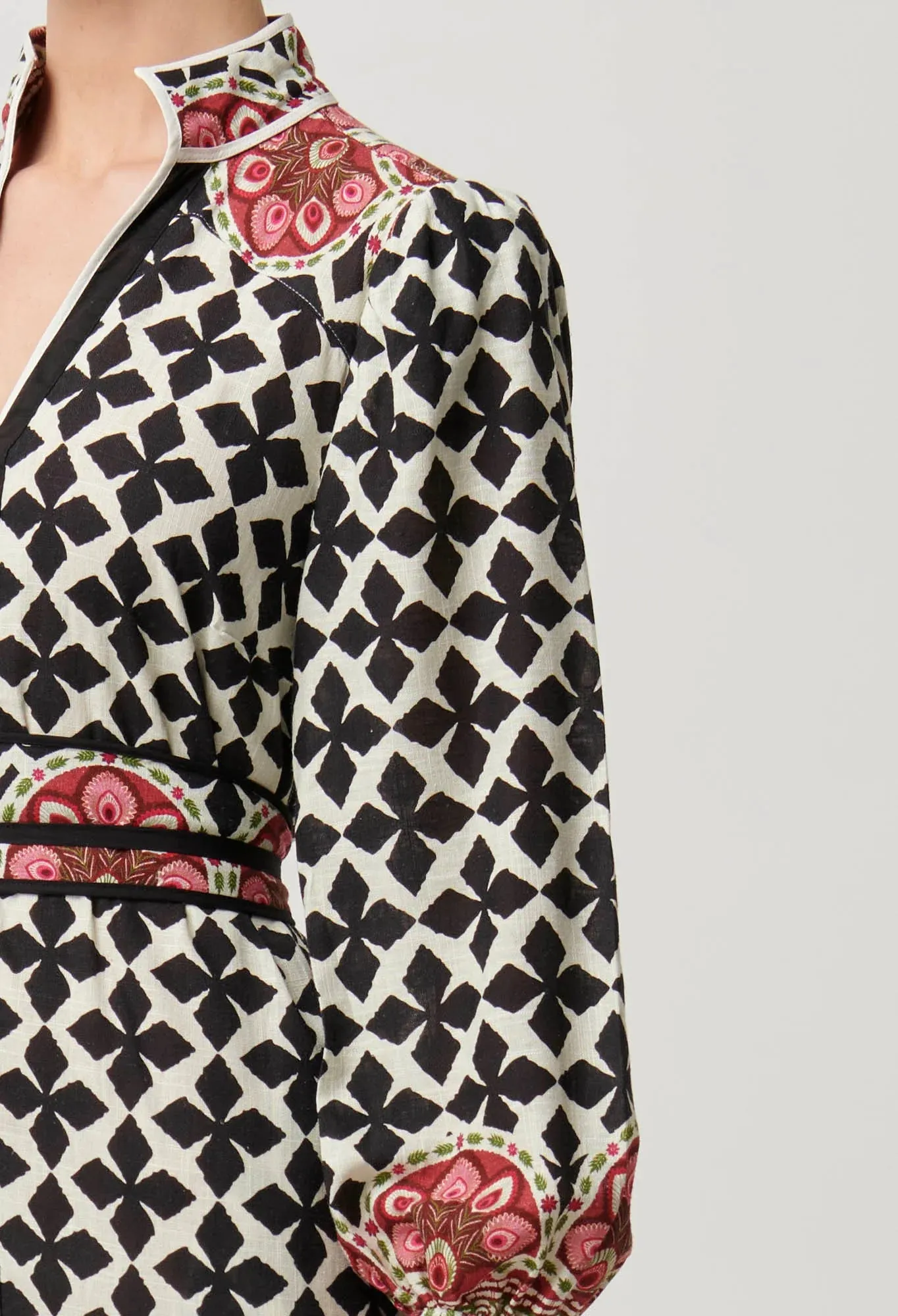 Once Was - Marielle Linen Viscose Dress - Country Tapestry