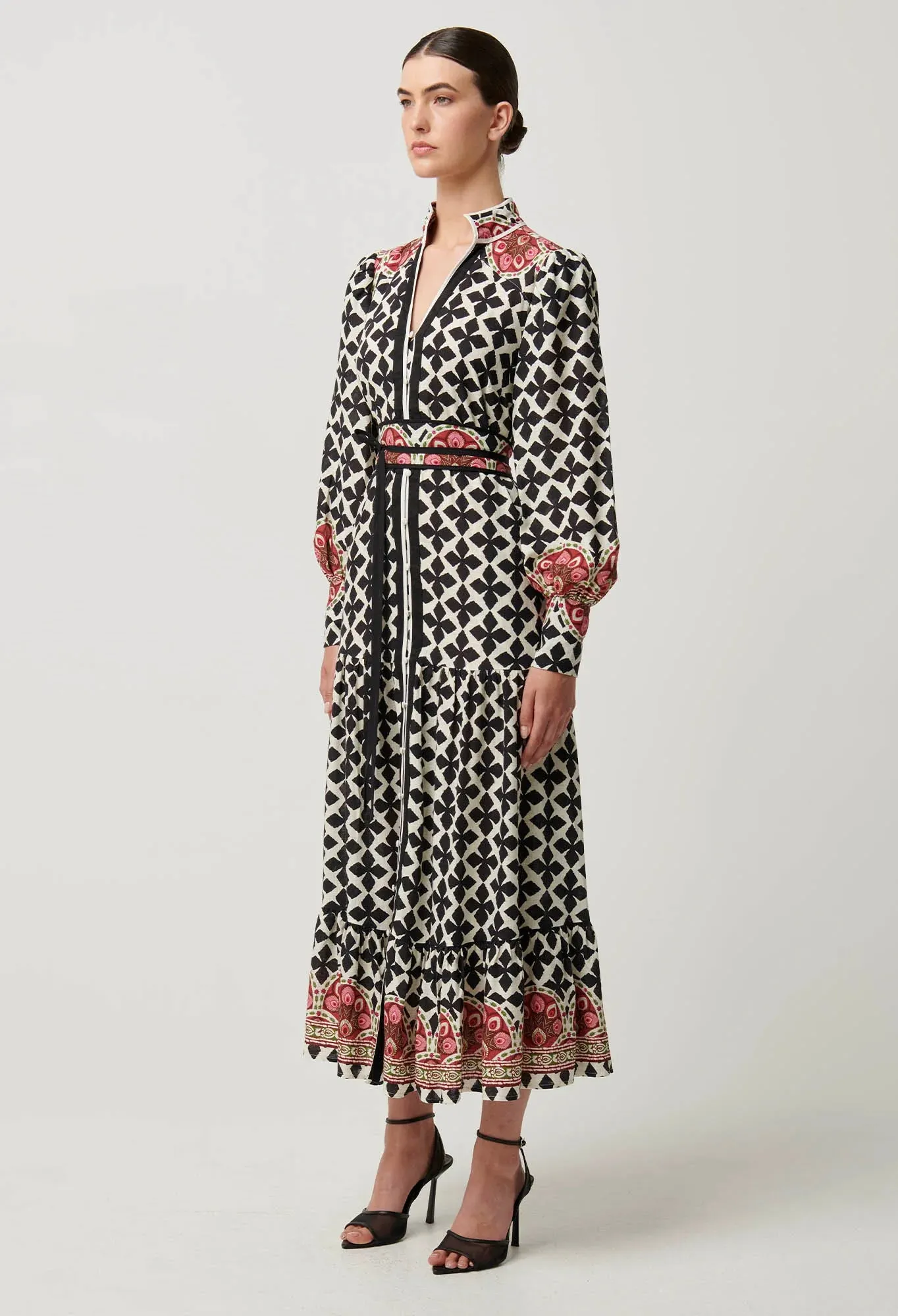Once Was - Marielle Linen Viscose Dress - Country Tapestry