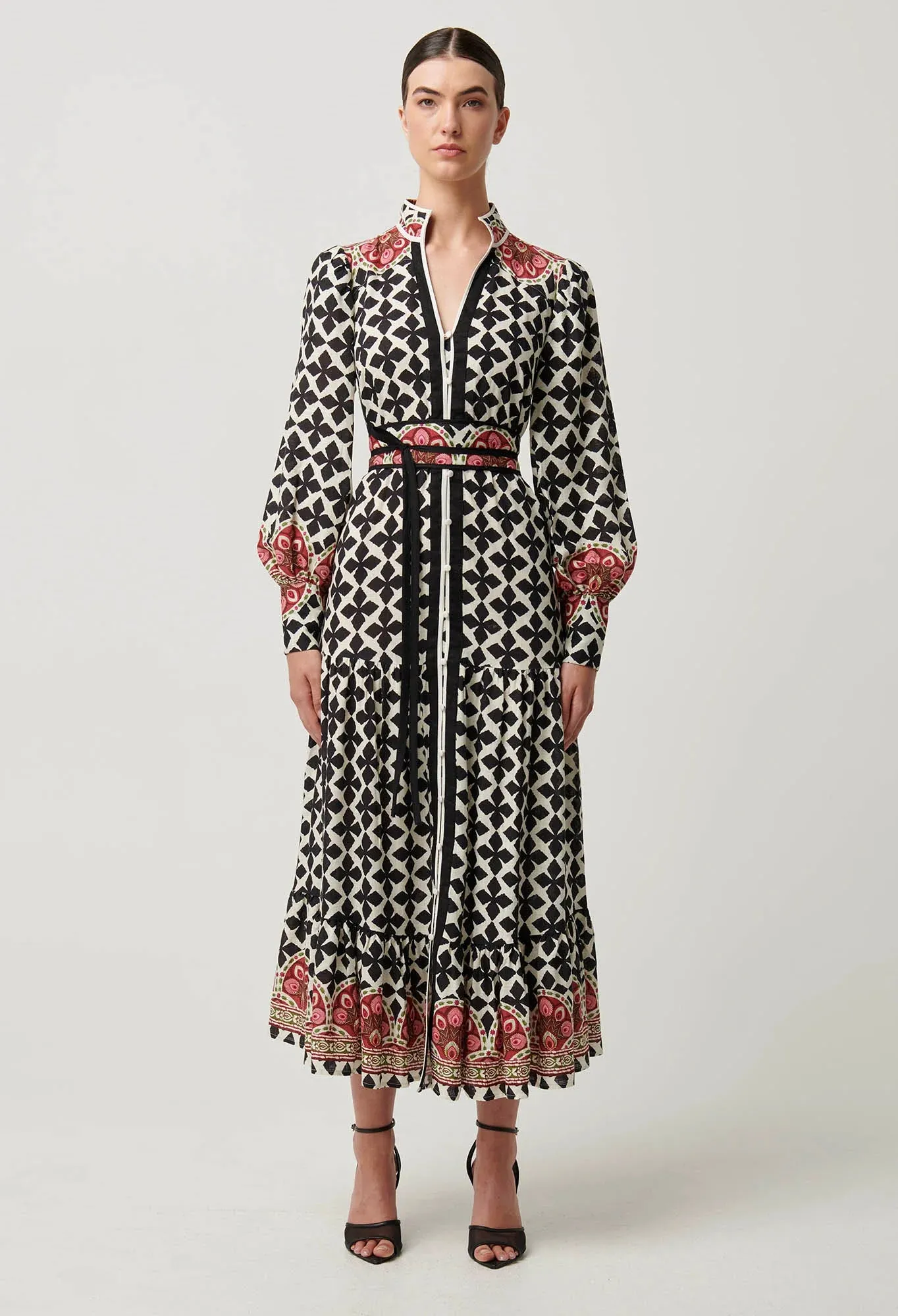 Once Was - Marielle Linen Viscose Dress - Country Tapestry