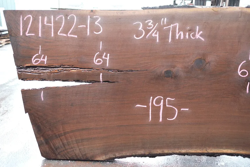 Oregon Black Walnut Slab 121422-13