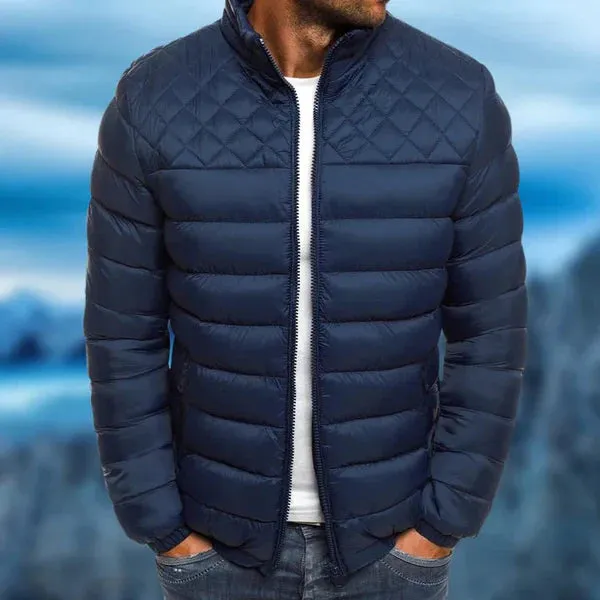 Padded wind- and waterproof jacket for men - josef