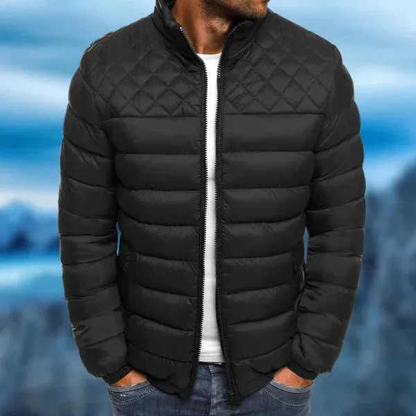 Padded wind- and waterproof jacket for men - josef