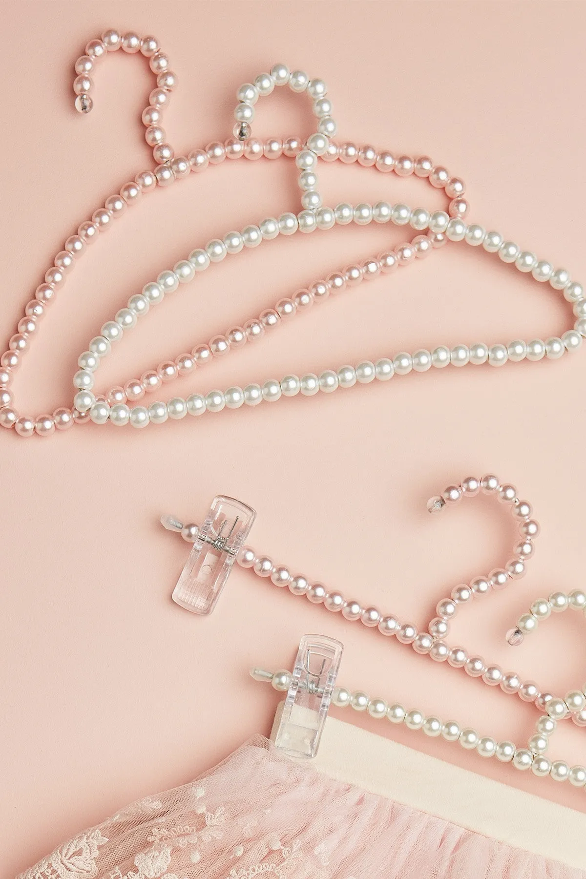 Pearl coat hanger