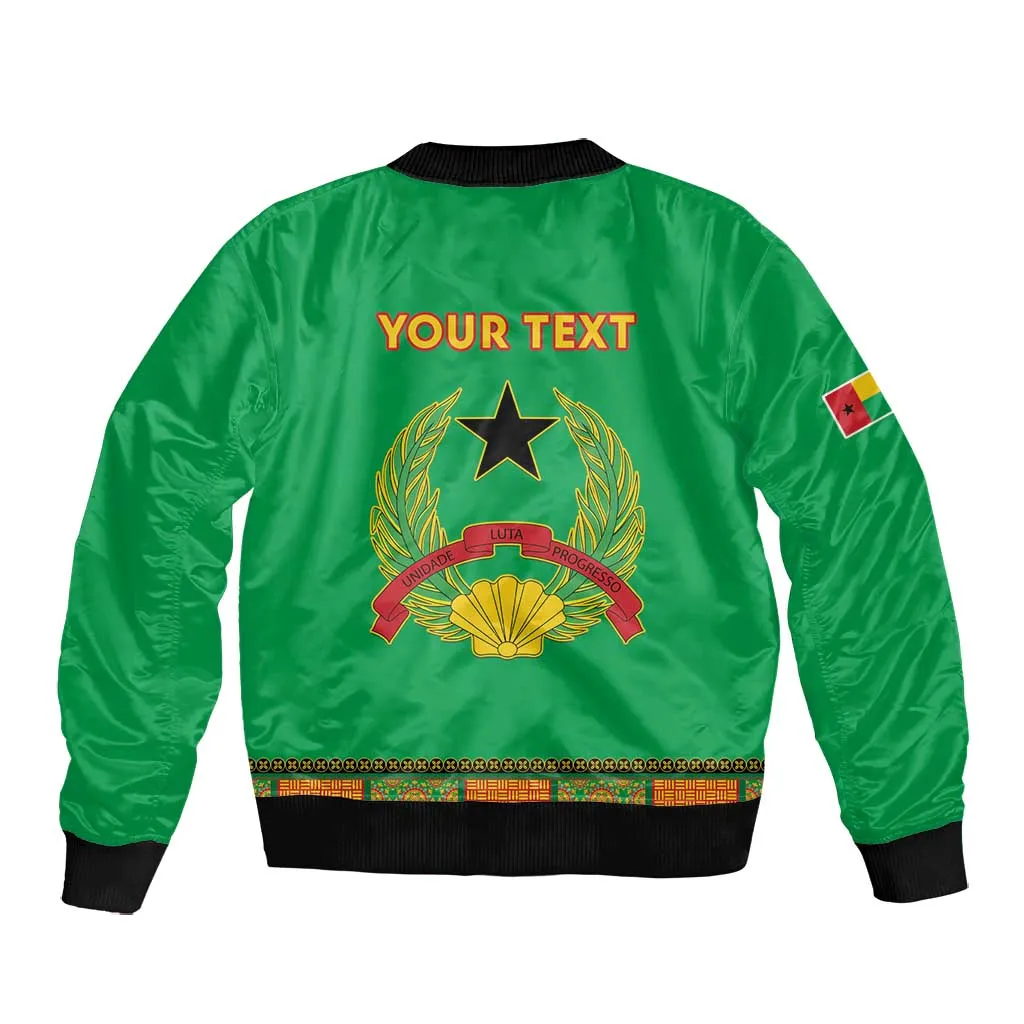 Personalised Afro Guinea Bissau Bomber Jacket Dashiki With Coat Of Arms LT15