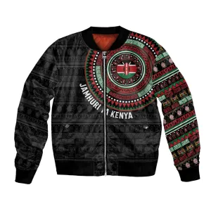 Personalised Kenya African Tribal Pattern Bomber Jacket Chest Arm Tattoo LT15