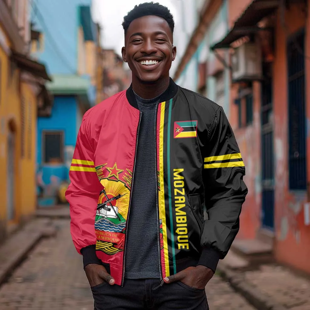 Personalised Mozambique Bomber Jacket Muzambhiki Coat Of Arms LT14
