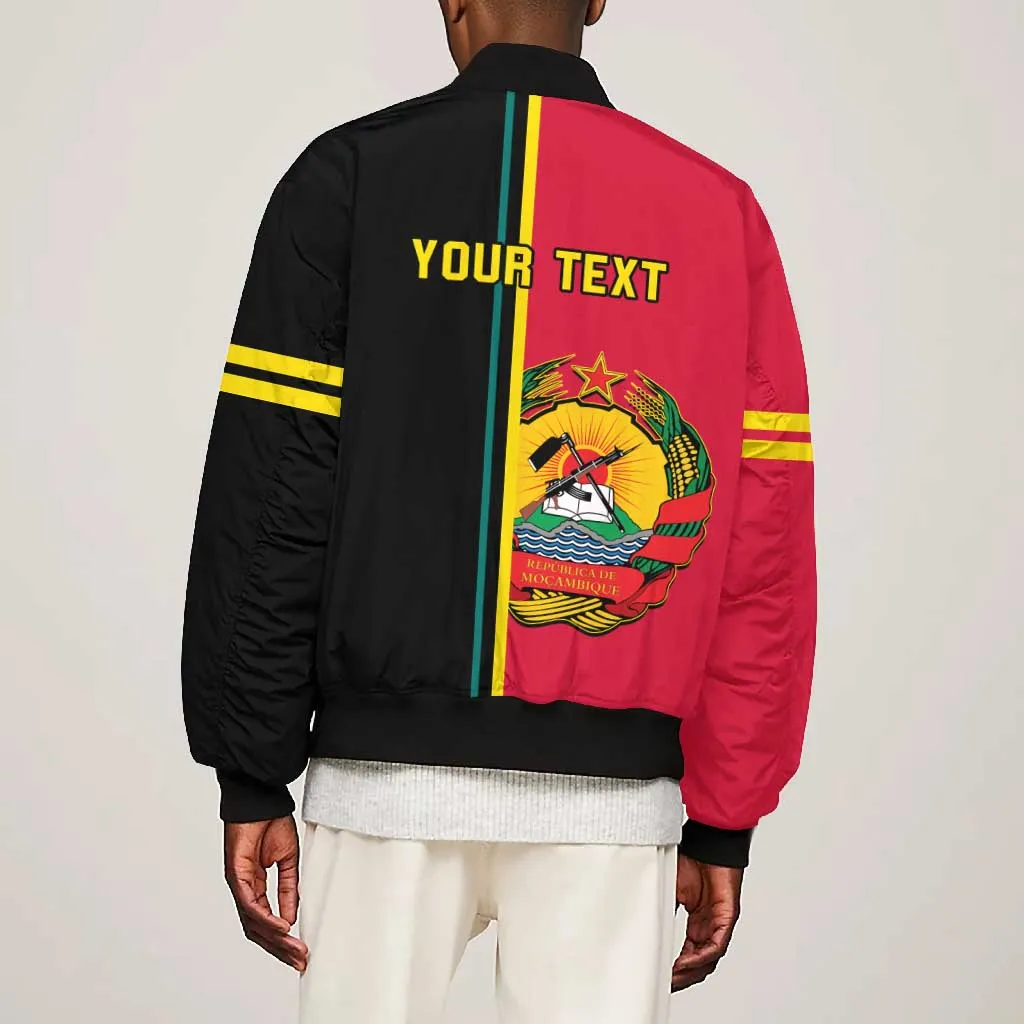 Personalised Mozambique Bomber Jacket Muzambhiki Coat Of Arms LT14