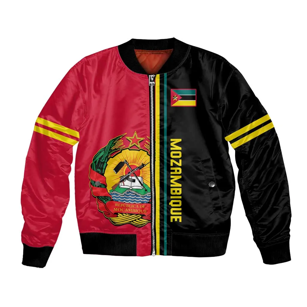 Personalised Mozambique Bomber Jacket Muzambhiki Coat Of Arms LT14