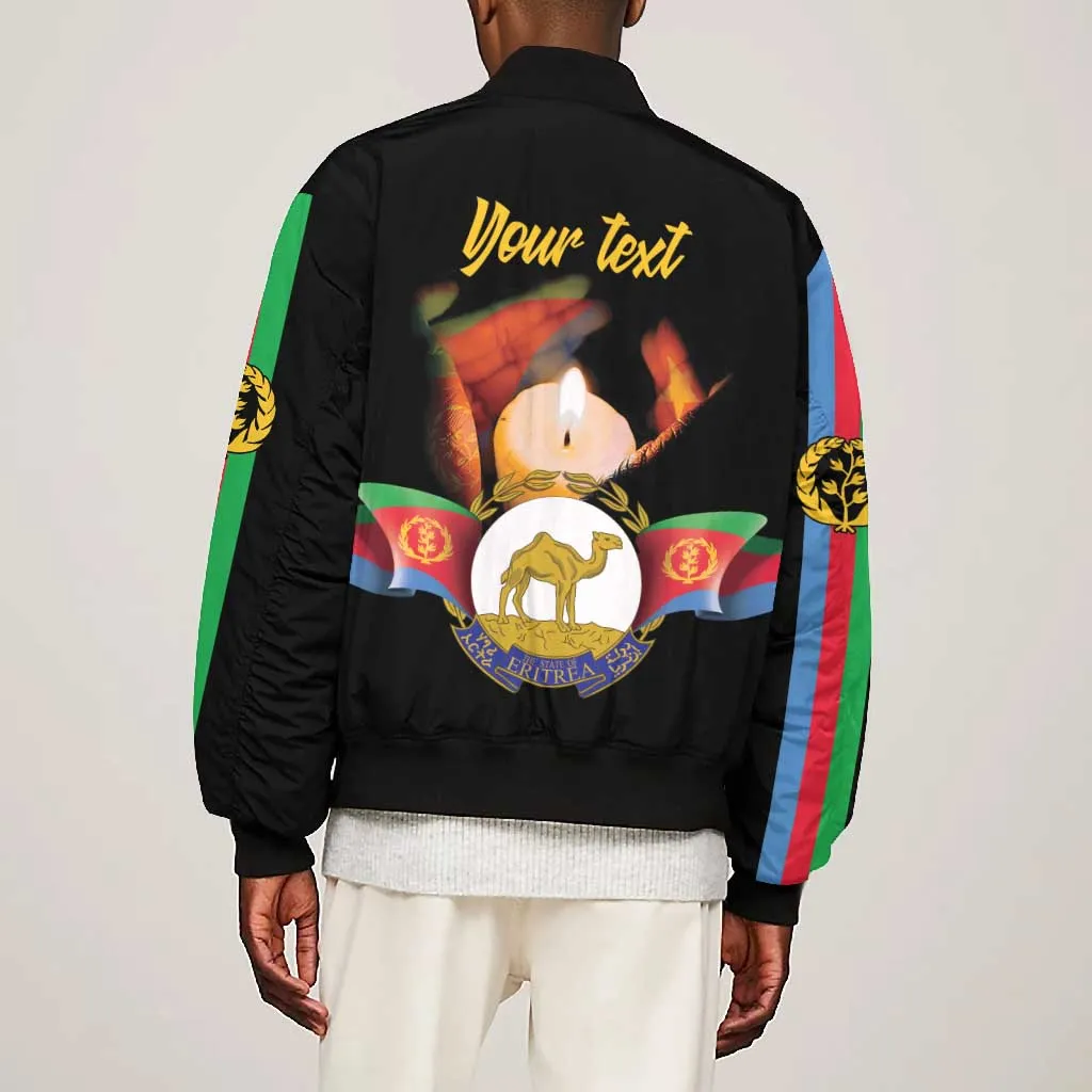 Personalized Afro-Eritrea Maelti Siwuat Bomber Jacket Shida Shoes Glory To Our Martyrs Eritrea LT9